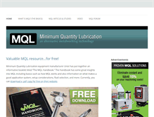Tablet Screenshot of minimumquantitylubrication.com